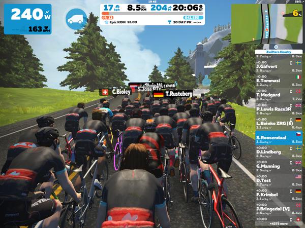 Zwift screenshot